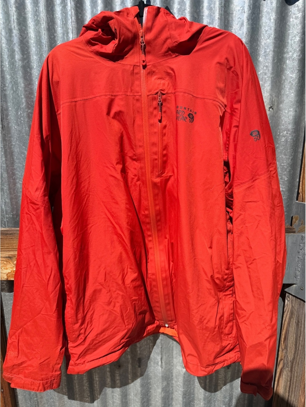 Mountain Hardwear Ampato Dry-Q Elite Jacket, Size XXL, Tomato Red